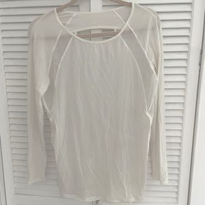 Lululemon White long sleeve shirt